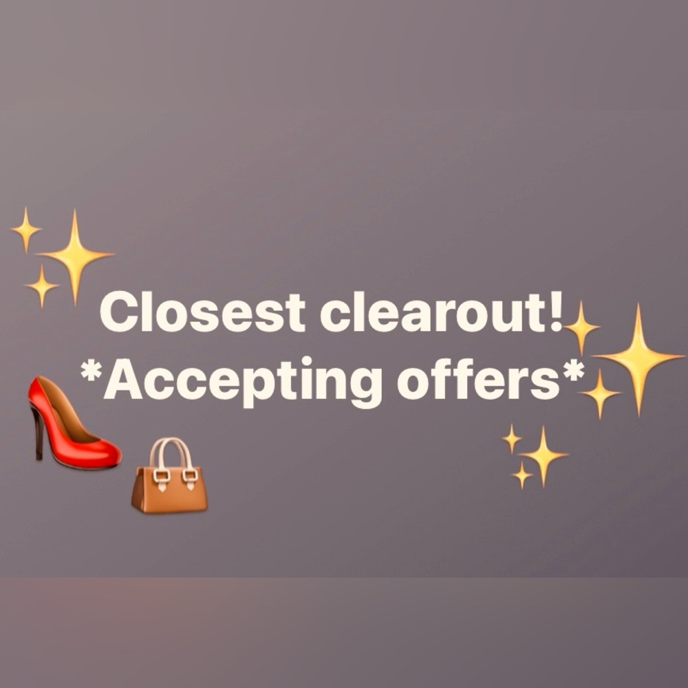 CLOSET CLEAROUT ✨